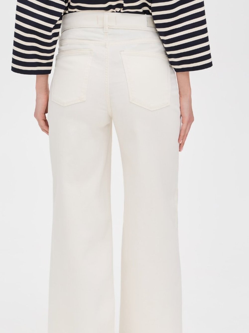 DL1961 Hepburn Wide Leg Maternity Jeans Eggshell 30